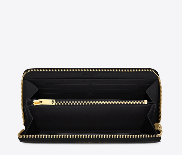 Saint Laurent☆サンローランスーパーコピー モノグラム コンチネンタル長財布 ブラック 372264BOW01 1000