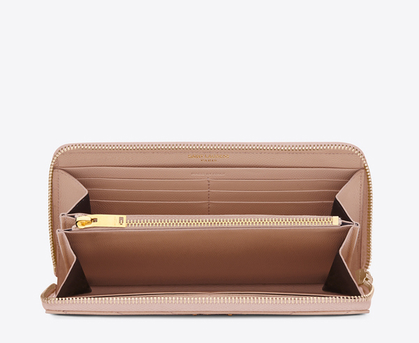 ☆SAINT LAURENTサンローランスーパーコピー モノグラムラウンドジップウォレット Pink 372266BOW01 1000