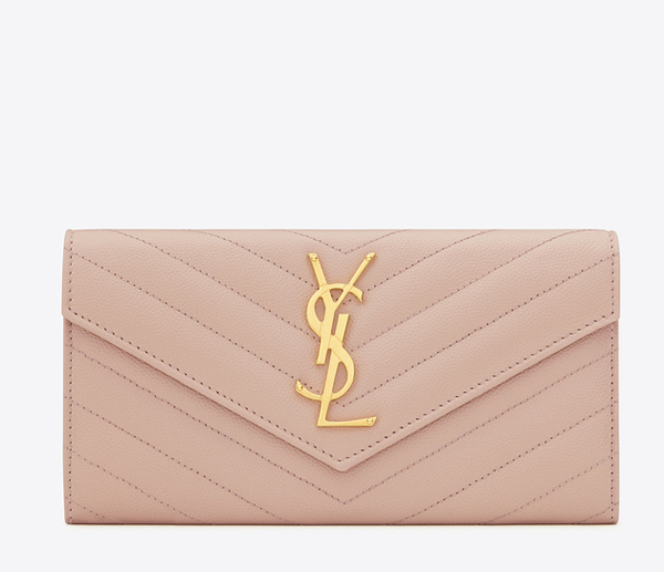 SAINT LAURENT☆サンローランスーパーコピー モノグラム フラップウォレットPink 372264BOW016920
