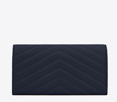 大人の色味 ☆SAINT LAURENT☆サンローランスーパーコピー モノグラム フラップウォレット紺 358085BOW011000