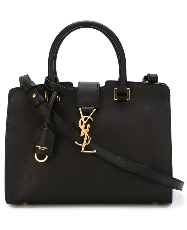 サンローランスーパーコピー Saint Laurent baby monogram cabas黒 Xゴールド