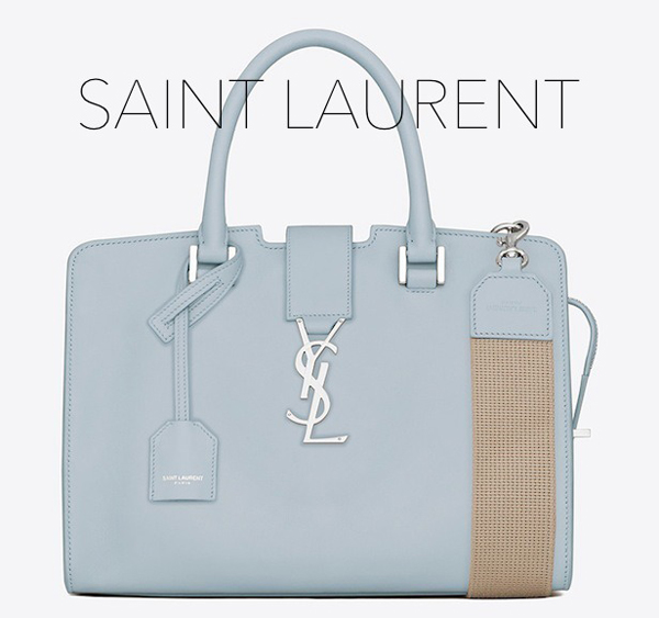 サンローランスーパーコピー ショルダーストラップ２本付 SAINT LAURENT ベイビーカバス 水色 421871BJ59N4962