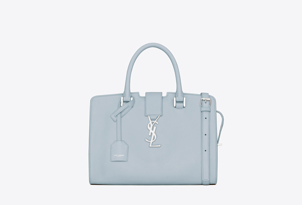 サンローランスーパーコピー ショルダーストラップ２本付 SAINT LAURENT ベイビーカバス 水色 421871BJ59N4962