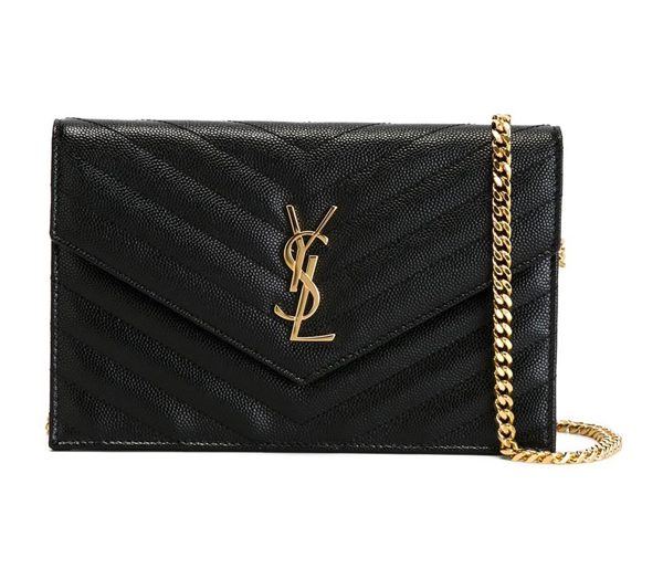 Saint Laurent サンローランスーパーコピー モノグラムショルダーバッグ 黒