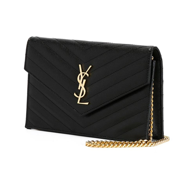 Saint Laurent サンローランスーパーコピー モノグラムショルダーバッグ 黒