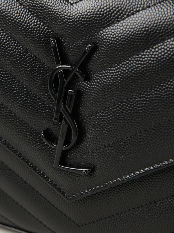 Saint Laurent 大人気セール☆サンローランスーパーコピー モノグラムクラッチ　黒Ｘ黒