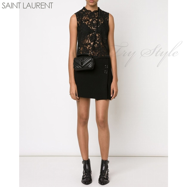 2016SS★Saint Laurent サンローランスーパーコピー ダークメタルロゴ ベイビー モノグラム 410465 BRM05 1000