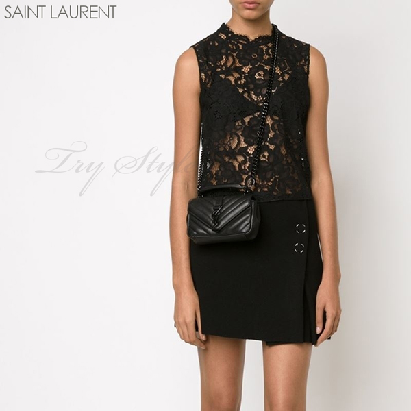 2016SS★Saint Laurent サンローランスーパーコピー ダークメタルロゴ ベイビー モノグラム 410465 BRM05 1000