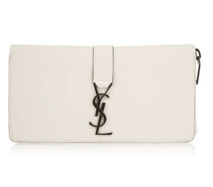 Saint Laurent YSL Line サンローランスーパーコピー オフホワイトレザーウォレット