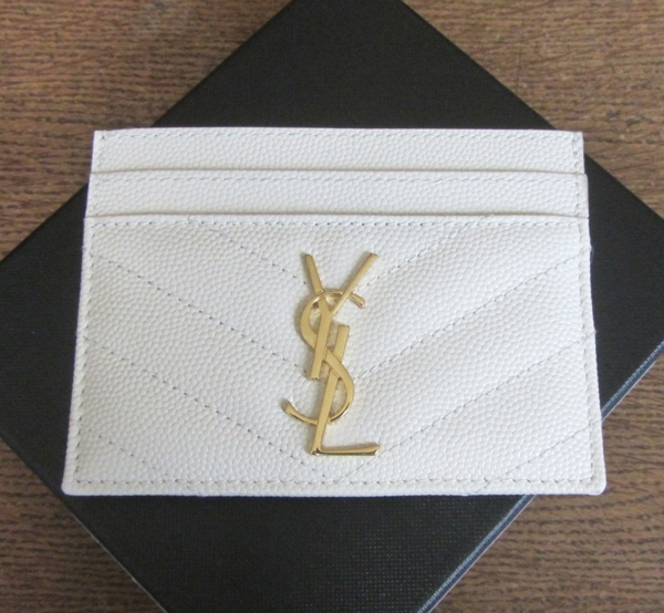 Saint Laurent サンローランスーパーコピー モノグラム カードケース★ホワイト 370775 BOW0G