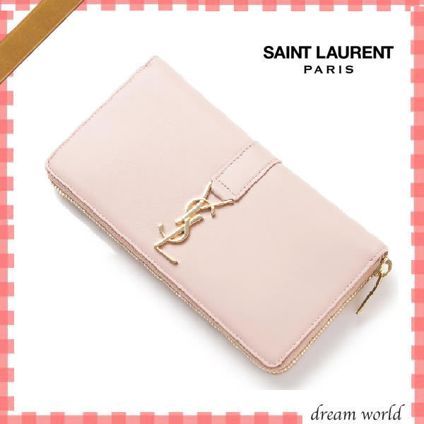 16春夏最新作★サンローランスーパーコピー Saint Laurent★ラウンドファスナー長財布