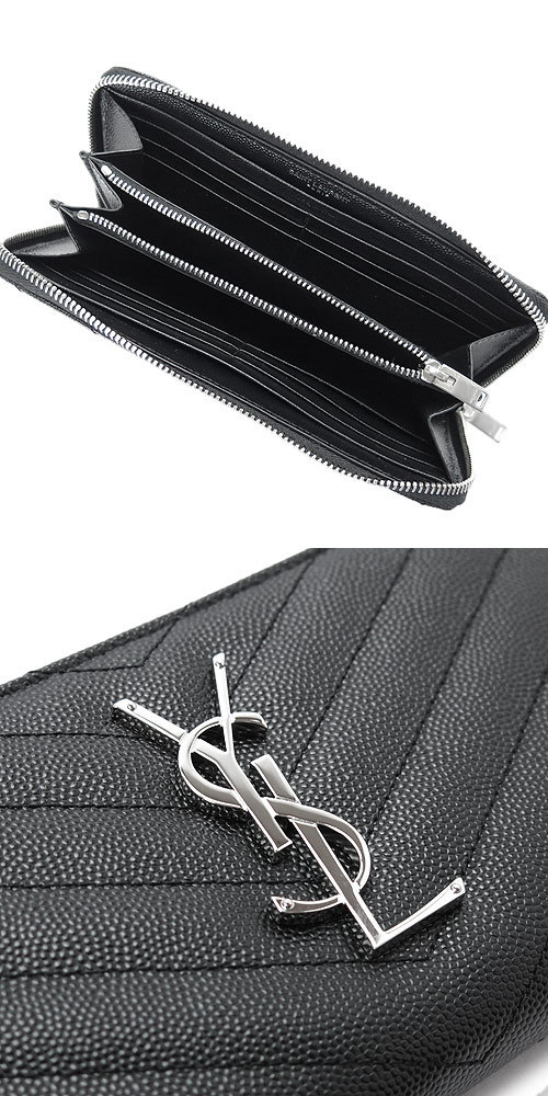 Saint Laurent サンローランスーパーコピーパリ 長財布 レザー 358094 BOW02 1000