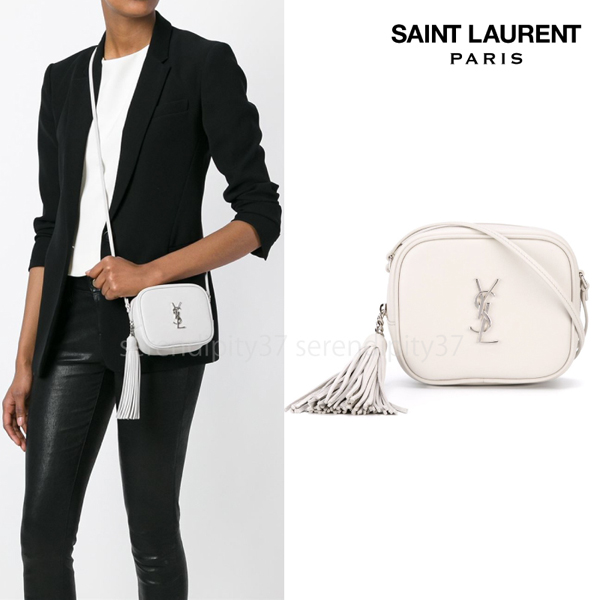 2016SS★Saint Laurent サンローランスーパーコピー モノグラム タッセル付 カメラバッグ/LG