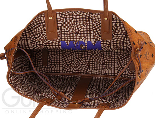 エムシーエム MCM スーパーコピー SHOPPER PROJECT VISETOS ショッパープロジェクトヴィセトス リバーシブルショルダーバックラージ COGNAC コニャック MWP5SVI21CO001 リュック