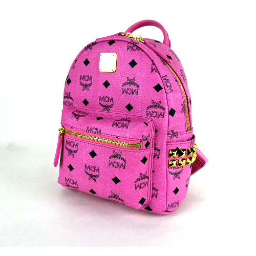 エムシーエム MCM スーパーコピー MMK5SVE41 PK001 ピンク スタッズ BACKPACK リュック XS