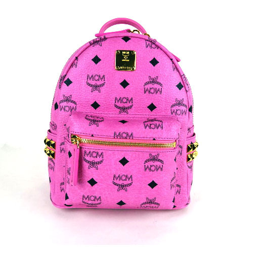 エムシーエム MCM スーパーコピー MMK5SVE41 PK001 ピンク スタッズ BACKPACK リュック XS