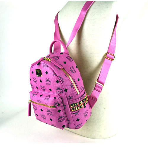 エムシーエム MCM スーパーコピー MMK5SVE41 PK001 ピンク スタッズ BACKPACK リュック XS