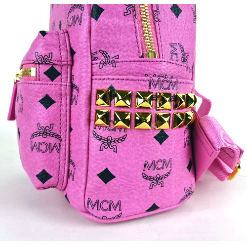 エムシーエム MCM スーパーコピー MMK5SVE41 PK001 ピンク スタッズ BACKPACK リュック XS