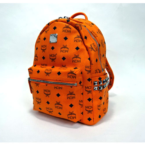 エムシーエム MCM スーパーコピー MMK5SVE37 OR001 オレンジ スタッズ BACKPACK リュック
