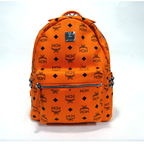 エムシーエム MCM スーパーコピー MMK5SVE37 OR001 オレンジ スタッズ BACKPACK リュック