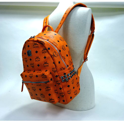 エムシーエム MCM スーパーコピー MMK5SVE37 OR001 オレンジ スタッズ BACKPACK リュック