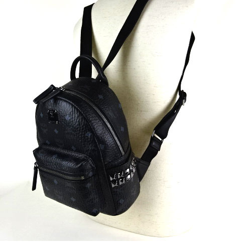 エムシーエム MCM スーパーコピー MMK5SVE41 BK001 ブラック スタッズ BACKPACK リュック XS 