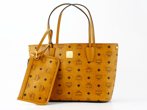 エムシーエム スーパーコピー【MCM】バッグ トートバッグMWP4AVI24 CO001 SHOPPER PROJECT トートバッグ ポーチ付 ライトブラウン レザー ユニセックス