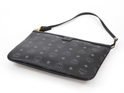 エムシーエム スーパーコピー【MCM】バッグ トートバッグ『2014年秋冬』MWP4AVI38/BK001 SHOPPER Pリバーシブルトートバッグ ポーチ付 ブラック レザー ユニセックス
