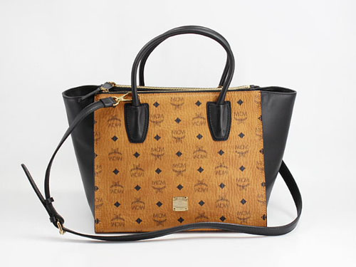 エムシーエム スーパーコピー【MCM】バッグ トートバッグ『2016年秋冬』MWT4AJD17 CB001 JEDE VISETOS MDトートバッグ ブラウン/ブラック レザー レディース
