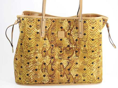 エムシーエム スーパーコピー【MCM】バッグ ショッパーバッグ MWP3AVI37/CO001 VISETOSリバーシブルショッパー ライトブラウン レザー ユニセックス