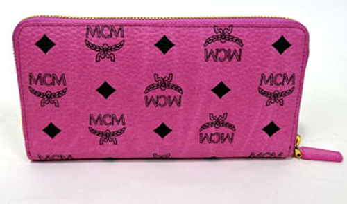 エムシーエム MCM スーパーコピー MYL 4AVI01 PK001 スタッズ ラウンドファスナー　財布