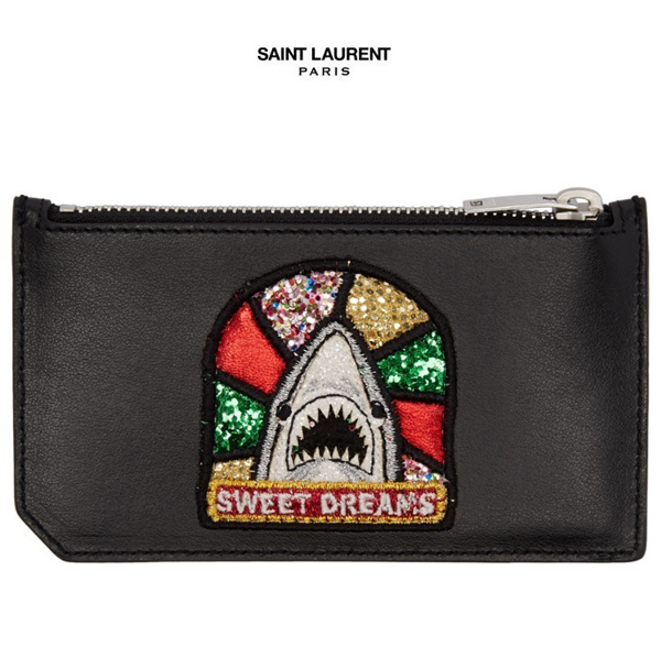関送込【Saint Laurent】サンローラン スーパーコピー Sweet Dreams シャーク カードホルダー