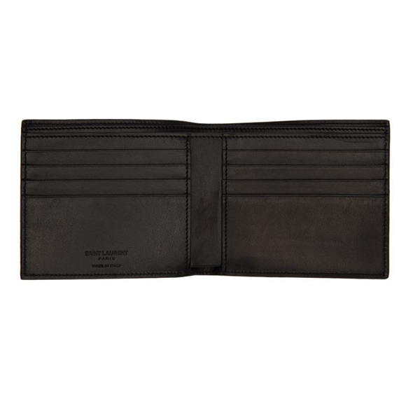関送込【Saint Laurent】サンローラン スーパーコピー マルチパッチ レザー折財布
