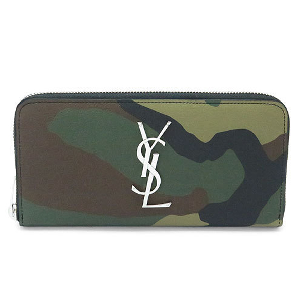 サンローラン スーパーコピー パリ 長財布 レザー370776 CW81N 3066/CAMOUFL.KAKI