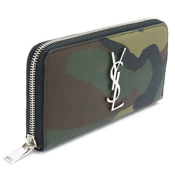 サンローラン スーパーコピー パリ 長財布 レザー370776 CW81N 3066/CAMOUFL.KAKI