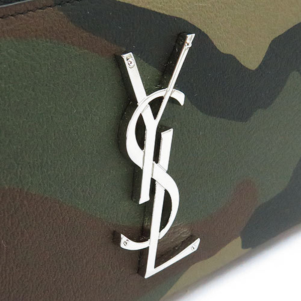 サンローラン スーパーコピー パリ 長財布 レザー370776 CW81N 3066/CAMOUFL.KAKI