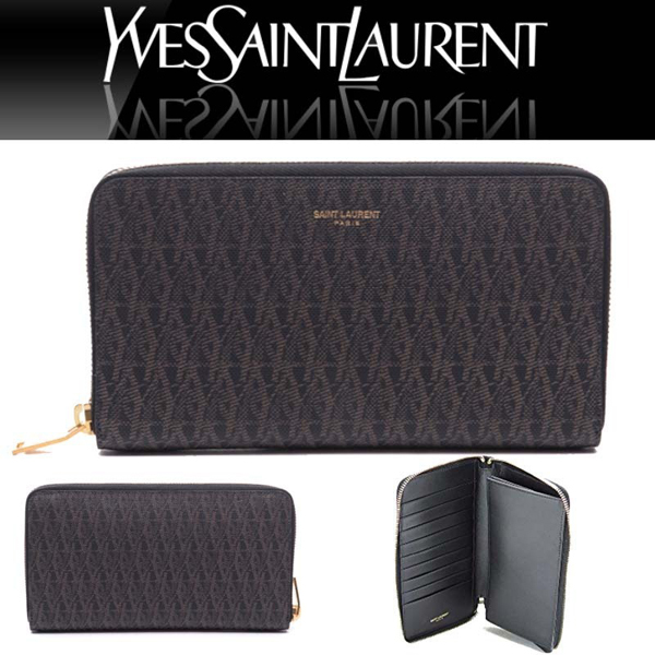 Saint Laurent(サンローラン スーパーコピー) モノグラムファスナーメンズ長財布 344076_GIT1J_1059