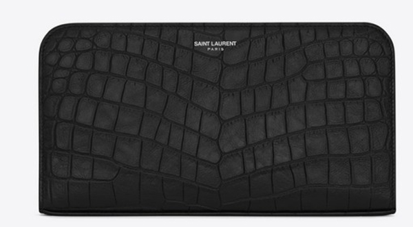 即発関送込* SaintLaurentサンローラン スーパーコピー クロコダイルフルジップ長財布