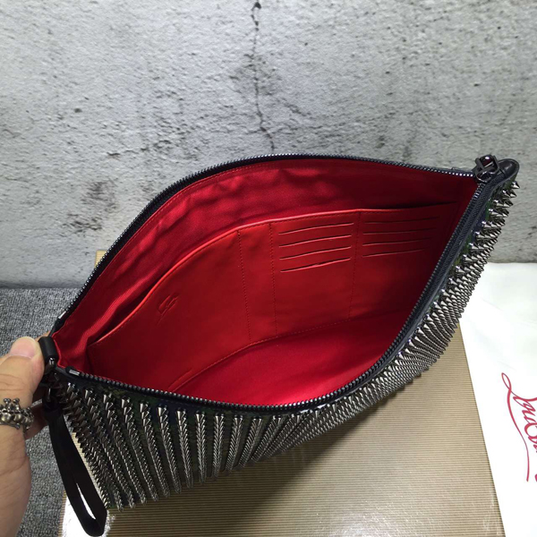 クリスチャン ルブタン コピー Christian Louboutin Peter Pouch クラッチバッグ Green 2016年春夏新作 1145048-0001-CM58