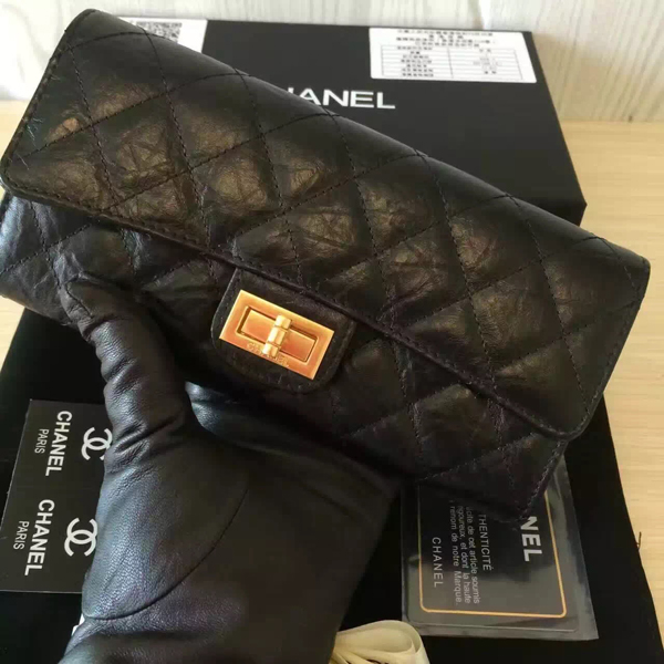 2016-17AW シャネルスーパーコピー Chanel 大人クールBOYグレインドカーフスキン財布