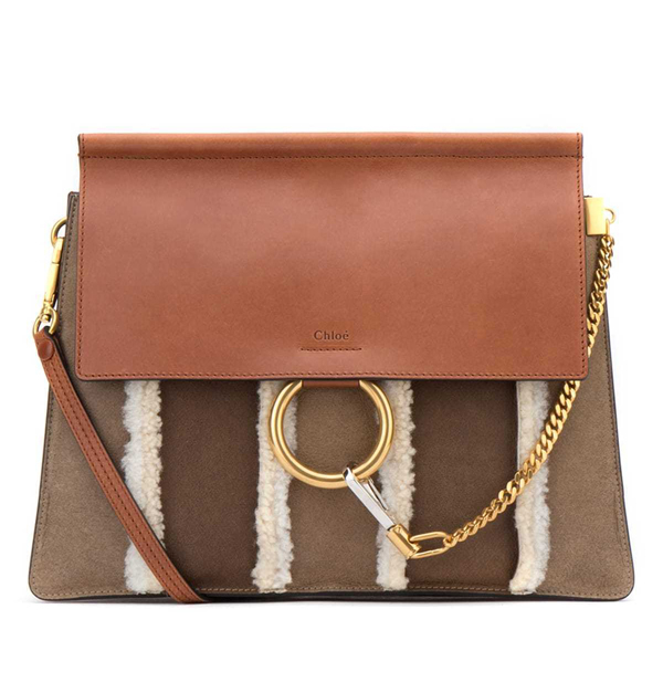 16-17AW ★クロエバッグスーパーコピー CHLOE★ショルダーバッグ Faye（ブラウン）