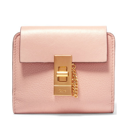 2016-17AW クロエ財布スーパーコピー CHLOE ★ DREW SMALL TEXTURED-LEATHER WALLET