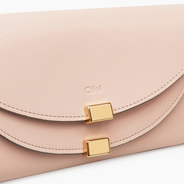 16-17AW新作 クロエ財布スーパーコピー CHLOE Georgia long wallet セメントピンク
