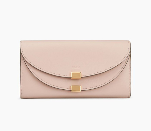 16-17AW新作 クロエ財布スーパーコピー CHLOE Georgia long wallet セメントピンク