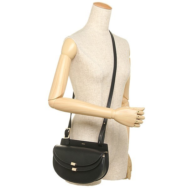 【クロエバッグスーパーコピー CHLOE】ショルダーバッグ☆GEORGIA MINI BAG MOTTY BLACK★2016秋冬新作 3S1207 H9A 001