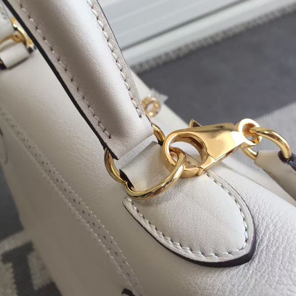 エルメスケリー コピー 28cm 内縫い HERMES Apricotパラダイス ハンドバッグ ヴォースイフト レザー Q刻印 