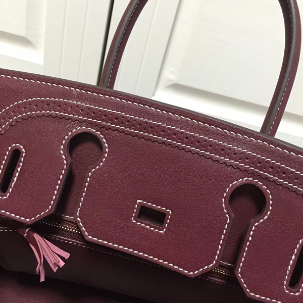 エルメスバーキン コピー ギリーズ HERMES 30cm バッグ Chocolate ゴールド金具