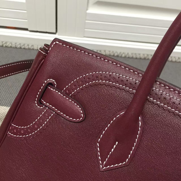 エルメスバーキン コピー ギリーズ HERMES 30cm バッグ Chocolate ゴールド金具