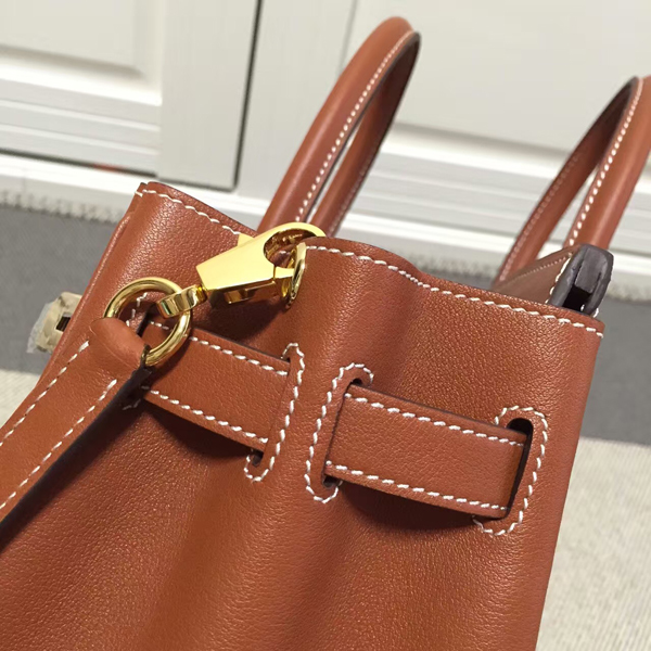 エルメスバーキン コピー ギリーズ HERMES 30cm バッグ Coffee ゴールド金具