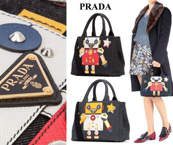 PRADAプラダスーパーコピー ロボット デニムトートバッグ 2WAY 2色 1BG4392ELY